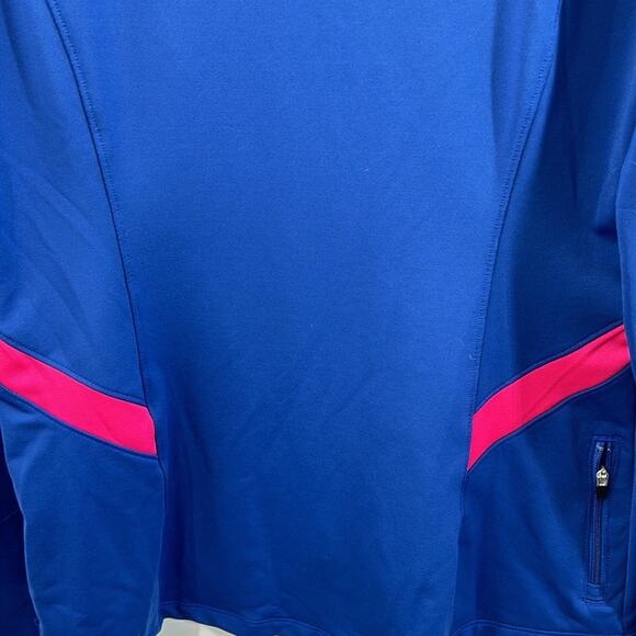 Saucony Women's Blue Quarter Zip Activewear Pullover Top Size Medium - Picture 11 of 15